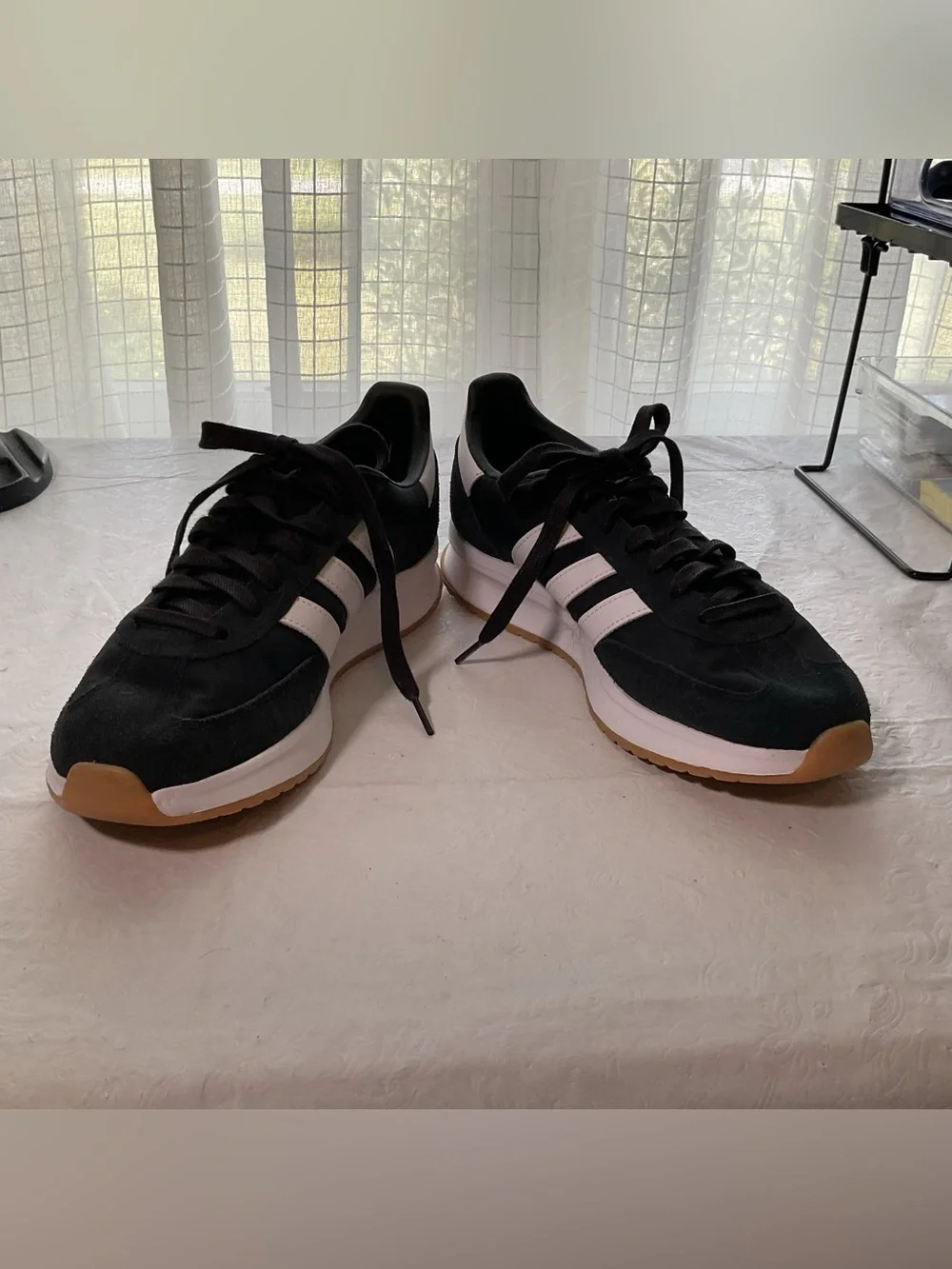 Adidas Cloud Foam Comfort Black & White Men’s Sneakers. Size 9 - Picture 5 of 8